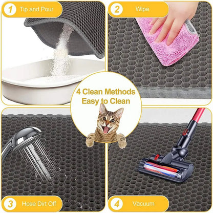 Pet Cat Litter Mat Waterproof Double Layer